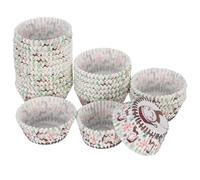 HOODANCOS 600 pièces Caissettes Cupcakes Bonhomme de Papier Liners Résistants Anti-graisse pour Pâtisserie Décorations de Noël pour Fêtes et Desserts Festifs