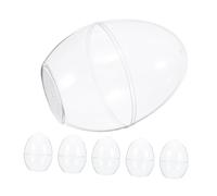 HOODANCOS 6pcs Oeufs De Pâques Remplissables Plastic Translucide Plastique Pâques DIY Craft Ball Doy Wedding Decorations Party Decoration for Egg Hunt
