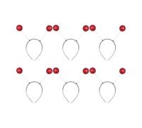 HOODANCOS 6pcs Serrage-têtes Créatifs Rouges en Plastique et Écume pour Carnaval et Fête Costumée, Bandeaux Décoratifs Légers pour Garçon et Filles et Adultes