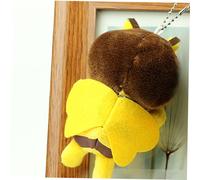 HOODANCOS 6pièces Cadeaux De Shower Peluche Abeille Jouet Bourdon Lot De Porte-clés Peluche Pendentifs Mignons Décorations Fête Anniversaire