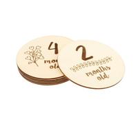 HOODANCOS 6Pièces Cartes de Jalons Garçon Fille Double Face de Cartes Mensuelles Matériau pour Photographies Mignonnes et Souvenirs de