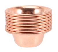 HOODANCOS 7 pièces Bol Offrande Laiton pour Rituel Bouddhiste Bol Décoratif pour Eau Sacrée Compact et Résistant Cadeau pour Méditation et Yoga Rouge