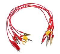 HOODANCOS 7 Pièces Kit de Conducteurs Électriques avec Clips Banane Outils de Test pour Expériences Scientifiques Éducatives Physique pour Garçon Fille
