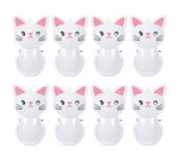 HOODANCOS 8 Clips De Sac Réutilisables Clips De Scellage Des Sacs En Forme De Chat Fermeture Sachet Alimentaire Pour Snacks Pain Restes Et Surgelés Polyvalents Pour Cuisine Et Rangement