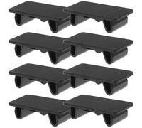 HOODANCOS 8 Pièces Cache Interrupteur Rectangulaire en Nylon Noir pour Panneau Automobile et Rocker, Installation par Encliquetage, Design Simple et Professionnel