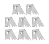 HOODANCOS 8 pièces Clip de Support Acier Inoxydable pour Étagère de Réfrigérateur et Congélateur Fixation pour Clayette Frigo et Rangement Compatible Divers Modèles Résistant et Fiable