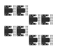 HOODANCOS 8 Pièces Clips pour Canapé d'angle Clips de Canapé Sectionnel en Fer Noir avec Vis Verrouillage Facile et Fauteuil Salon et Espace de Vie