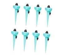 HOODANCOS 8 pièces Dispositif Arrosage Automatique avec Valves Réglables Goutteurs pour Plantes Système Goutte à Goutte pour Bouteilles Eau Arrosage Doux et Facile à Couleur Aléatoire