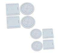 HOODANCOS 8 pièces Disques à Tresser Carrés et Ronds Outil Manuel pour Bracelets Macramé Planche de Tissage Portable pour Cordons Kit DIY Bijoux et Accessoires
