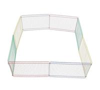 HOODANCOS 8 pièces Enclos Modulable pour Petits Animaux Barrière Sécurisée sans Bords pour Hamster Lapin Cobaye et Rongeurs Accessoire de Jeu pour Cage