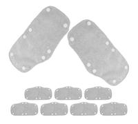 HOODANCOS 9 Pièces Bande Anti-Transpiration Tissu Lavable Design à Boutons-Pression Détachable et Ajustement Fiable pour Casque de Sécurité pour Conditions Estivales sur Chantiers
