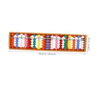 HOODANCOS Abacus Professionnel Colonnes Cadre Jaune Outil Arithmétique Éducatif Robuste pour Garçon Fille et Étudiants Apprentissage Mathématique Interactif Amélioration Motricité Fine