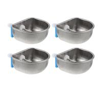 HOODANCOS Abreuvoir pour Lapin en Acier Inoxydable Petit Format, Distributeur d'eau Automatique Suspendu 4 Pièces Système de Raccordement Tripode, Équipement D'abreuvement pour Cage à