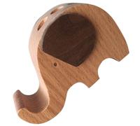 HOODANCOS Accessoire de Bureau en Bois en Forme d'Éléphant, Support de Téléphone Portable et Range-Cartes pour Usage à Domicile par Enfants
