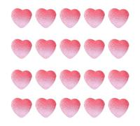 HOODANCOS Accessoires pour Ongles Résistante et Charmante Forme Cœur 50 Pièces en Résine Surface Lisse, Adorables Décoration D'ongles pour Occasions de Travail et Rendez-vous