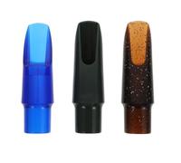 HOODANCOS Accessoires pour Saxophone Alto 3 Pièces en Plastique Solide, Embouchures Étanches Tonalité Naturelle, pour Musiciens Créatifs Couleur Aléatoire