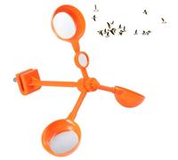 HOODANCOS Appareil à Vent Domestique en Abs Orange pour Décoration Automne, Outil de Repousse des Animaux Le Vent pour Oiseaux, Accessoire Pratique Maison