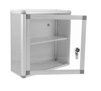 HOODANCOS Armoire À Pharmacie Murale avec Serrure Armoire avec Clé Support De Rangement pour Boîte À Médicaments Boîte De pour La Maison Le Bureau L'école