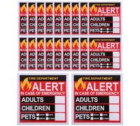 HOODANCOS Autocollant De Sauvetage Incendie 20 Feuilles Autocollant De Recherche Danimaux De Compagnie Accessoire Pour La Maison