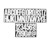 HOODANCOS Autocollants Lettres Blanches Auto-adhésifs 7,6 X 3,8 Cm, Lot de 15 Feuilles, Résistants aux Intempéries, pour Boîtes aux Lettres, Panneaux Extérieurs et Décoration de Jardin