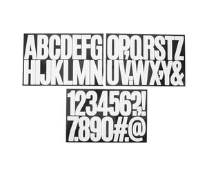 HOODANCOS Autocollants Lettres Blanches Auto-adhésifs 7,6 X 3,8 Cm, Lot de 15 Feuilles, Résistants aux Intempéries, pour Boîtes aux Lettres, Panneaux Extérieurs et Décoration de Jardin