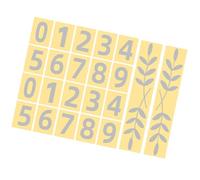 HOODANCOS Autocollants Réfléchissants pour Numéros de Maison Extérieurs 4 Pcs, Autocollants Numérotés Noirs et Argentés, 75x48 Mm et 225x39 Mm, Résistants aux Intempéries pour Boîtes