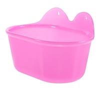 HOODANCOS Bain pour Oiseaux Réutilisable Bassin Ovale pour Calopsittes Perruches Canaris et Petits Perroquets Facile à Fixer sur Cage Robuste et Léger