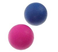 HOODANCOS Balle de Massage Pilates 2 Pièces Rose et Bleu, Ballon D’exercice Ferme Anti-éclatement, Entraîneur D’équilibre et Stabilité, Accessoire Fitness pour Yoga et Bien-être Musculaire
