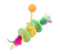 HOODANCOS Balle Interactive Oscillante pour Chat D’intérieur Plumage, D’éveil et Stimulation Mentale, Balle Roulante Activée par Mouvement pour Chatons et Chats Adultes, Jeu Interactif