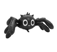 HOODANCOS Ballon Araignée Gonflable en Aluminium Noir Xxl - Décoration D’Halloween Effrayante pour Fête Anniversaire et Maison Hantée Ballon de Fête Photogénique et Réutilisable