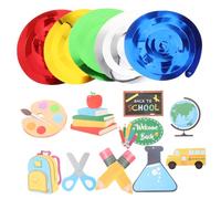 HOODANCOS Bannière de Bienvenue Spirale pour Rentrée Scolaire Décoration Suspendue Fournitures pour Fête de Retour à École Pratique pour Salle de Classe