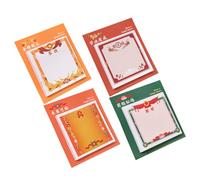 HOODANCOS Bloc-notes Autocollants pour Garçon et Filles 4 Pièces en Papier Dessins Animés Mignons, Format Pratique, pour Récompenses Scolaires et Motivation des Jeunes Élèves