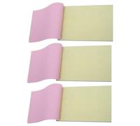 HOODANCOS Bloc-notes sans 3 Livres 60 Feuilles Chacun Papier Robuste Design Vierge pour Comptabilité et Usage Professionnel en Bureau