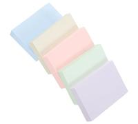 HOODANCOS Blocs-notes Autocollants en Papier 5 Sets pour Prise de Note ou Journal, Adhésifs Solides Traces Après Détachement, Design Simple et Portable Couleur Aléatoire