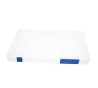 HOODANCOS Boîte de Rangement Plastique pour Documents Valise de Projet Portable Organiseur de Bureau avec Capacité de Charge Renforcée pour Classement et Stockage Multifonctionnel