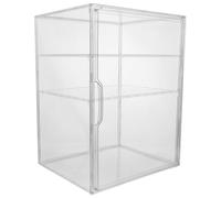 HOODANCOS Boîte de Rangement Transparente Séparateurs Ajustables et Porte Magnétique avec 3 Niveaux en Acrylique pour Biberons Cuisine et
