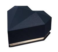 HOODANCOS Boîte Présent en Carton Rigide 24X24X14 CM Noire Coffret D’Emballage Fleurs Éternelles Boîte Vide Saint-Valentin Coffret Mariage Support de Rangement Élégant pour Présents