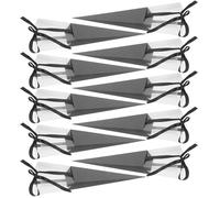 HOODANCOS Boîte Présent Noire en Papier pour Saint-valentin, Lot de 10pcs, pour Bouquets de Fleurs, Présentation Élégante et Résistante, pour Anniversaires et Mariages