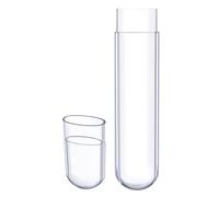 HOODANCOS Boîte Rangement Transparent Tube pour Pince à Épiler et Outils Cils Organisateur Compact et Portable pour Voyage Étui Léger et Élégant