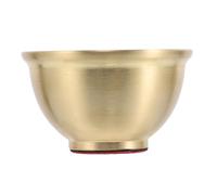 HOODANCOS Bol Laiton Vintage pour Offrandes Bol Décoratif Multifonction pour Rituels Bouddhistes Décoration Maison et Tasse à Eau avec Finition Lisse et Base Antidérapante Petit Modèle