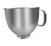 HOODANCOS Bol Mélangeur Inox 4,7 L pour Robot Pâtissier à Tête Inclinable Bol Cuisine en Acier Inoxydable avec Fond Plat Compatible avec Robot Pâtissier Lave-vaisselle Adapté