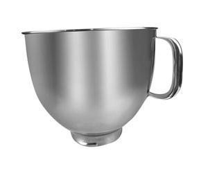 HOODANCOS Bol Mélangeur Inox 4,7 L pour Robot Pâtissier à Tête Inclinable Bol Cuisine en Acier Inoxydable avec Fond Plat Compatible avec Robot Pâtissier Lave-vaisselle Adapté