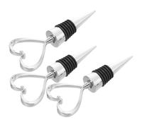 HOODANCOS Bouchon de Bouteille de Vin en Métal Forme Cœur Étanche et Réutilisable Accessoire Pratique pour Eau Minérale Bière Présent pour Visite Entre Amis