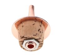 HOODANCOS Bouchon Verseur en Liège avec Base en Cuivre Anti-Goutte et Adaptable pour Bouteilles D’Amers et Vin Rouge Accessoire Pratique pour Préparation de Cocktails et Conservation à