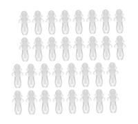 HOODANCOS Bouchons D’oreille en Silicone Transparents, Lot de 50 Paires Réutilisables, Antibruit et Étanches, Protections Auditives Confortables pour Concert, Sommeil et Travail