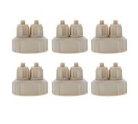 HOODANCOS Bouchons de Bouteille Co2 Faits Maison 6pcs en Plastique Abs Faciles à Utiliser et Étanches pour Installation DIY Réacteur Dioxyde de Carbone