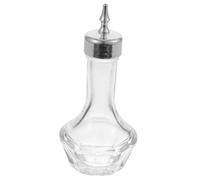 HOODANCOS Bouteille Verre pour Bitters avec Bouchon Argenté Compacte et Légère pour Cocktails pour Absinthe Whisky et Bar