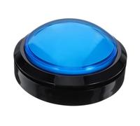 HOODANCOS Bouton de Réponse Électronique avec Lumière et Buzzer de pour Concours et Quiz Grand Bouton Bleu sans Batterie Interactif Couleur Aléatoire Couleur Aléatoire