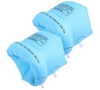 HOODANCOS Brassards de Natation Gonflables pour Adultes de Bouées de Bras PVC Épais de Natation Stables et Durables pour Apprendre à Nager et Sécurité Piscine Bleu