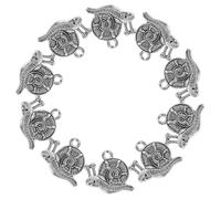 HOODANCOS Breloques Escargot en Alliage Argenté 10 Pièces pour Bijoux DIY